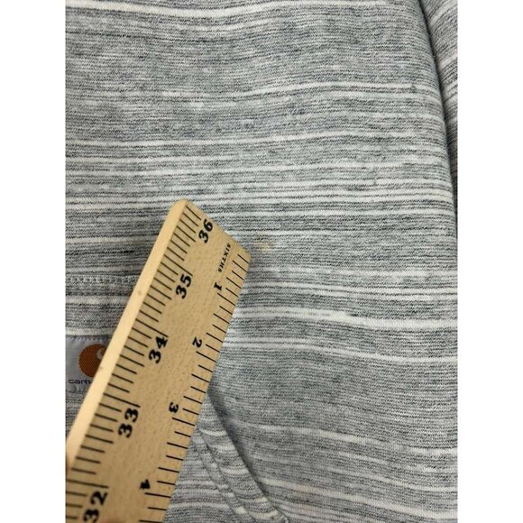 Carhartt Women’s Size Large(12/14) Silver Full Zip Hooded Drawstring Jacket - Picture 7 of 16